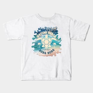 Matira Beach Bora Bora Splash Kids T-Shirt